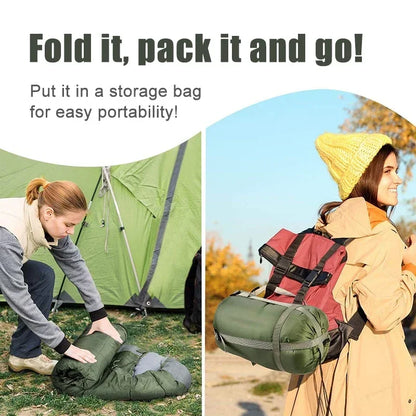 Camping Sleeping Bag Ultralight Waterproof 4 Season Warm Envelope for Backpacking, Hiking & Outdoor Travel