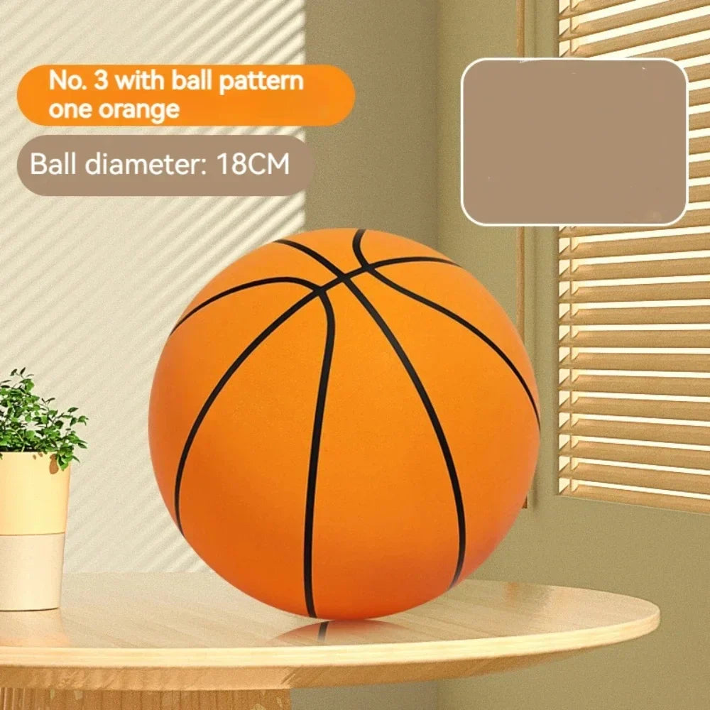 Foam Basketball – Silent Mute Ball for Kids Indoor Play, Safe Soft Squeezable Toy