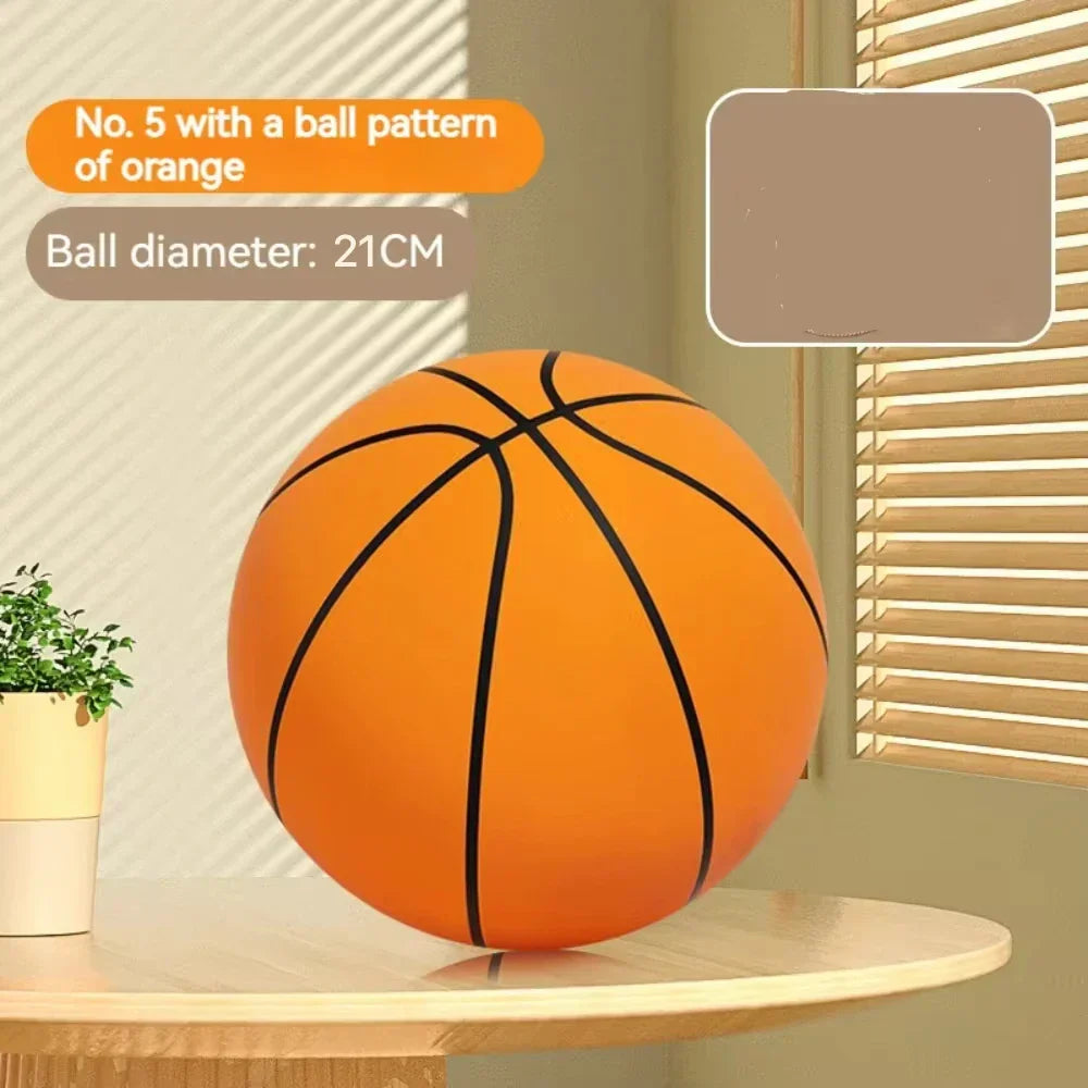 Foam Basketball – Silent Mute Ball for Kids Indoor Play, Safe Soft Squeezable Toy