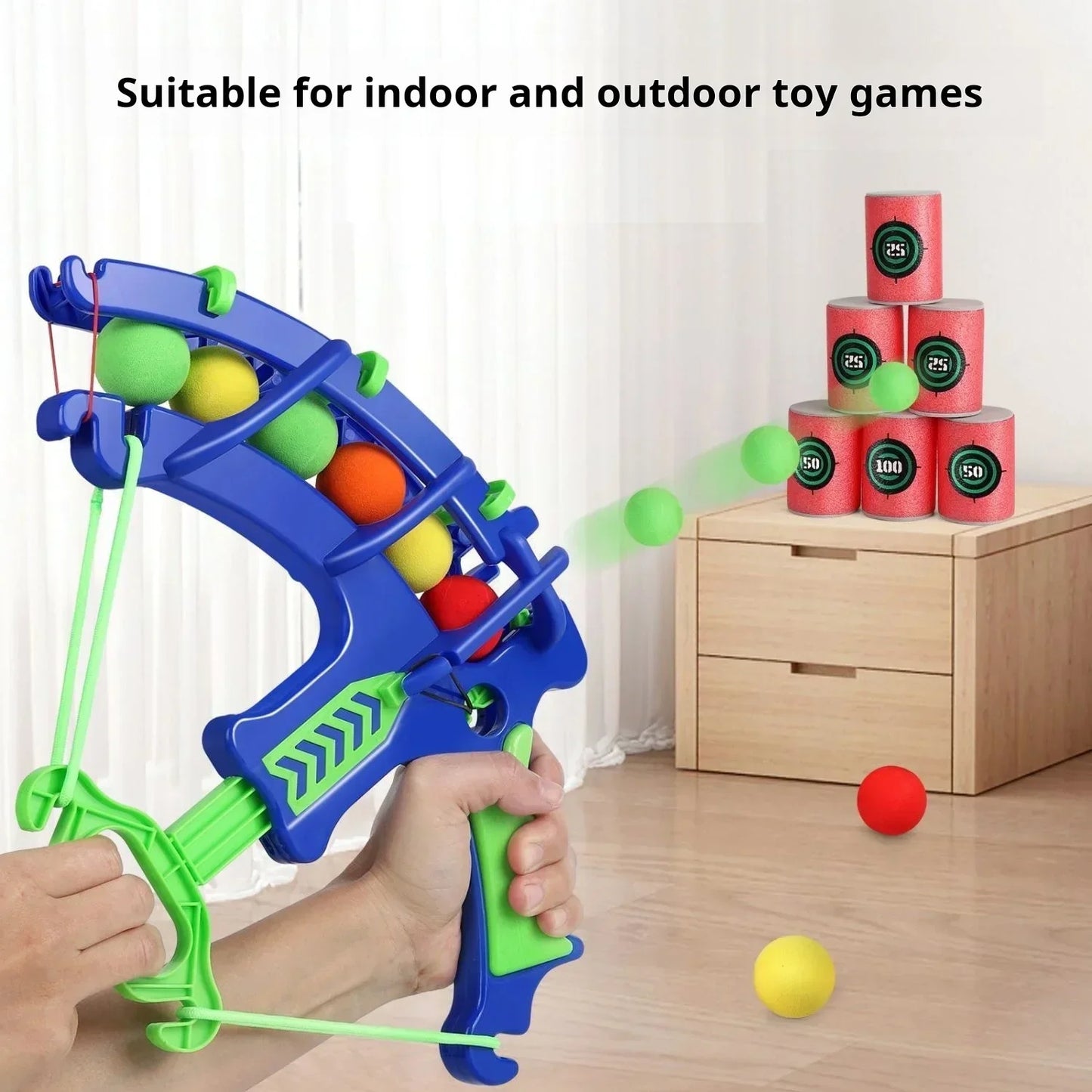 Throw Sport Slingshot Target – Sticky Ball Dartboard Basketball Outdoor Educational Game