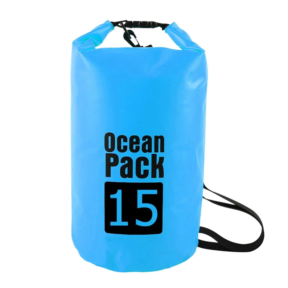 2L–10L Waterproof Dry Bag – Floating Sack for Swimming, Boating, River Trekking & Outdoor Sports