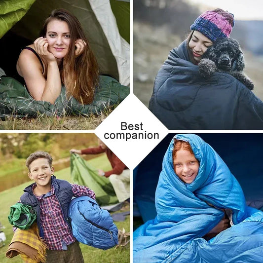 Camping Sleeping Bag Ultralight Waterproof 4 Season Warm Envelope for Backpacking, Hiking & Outdoor Travel