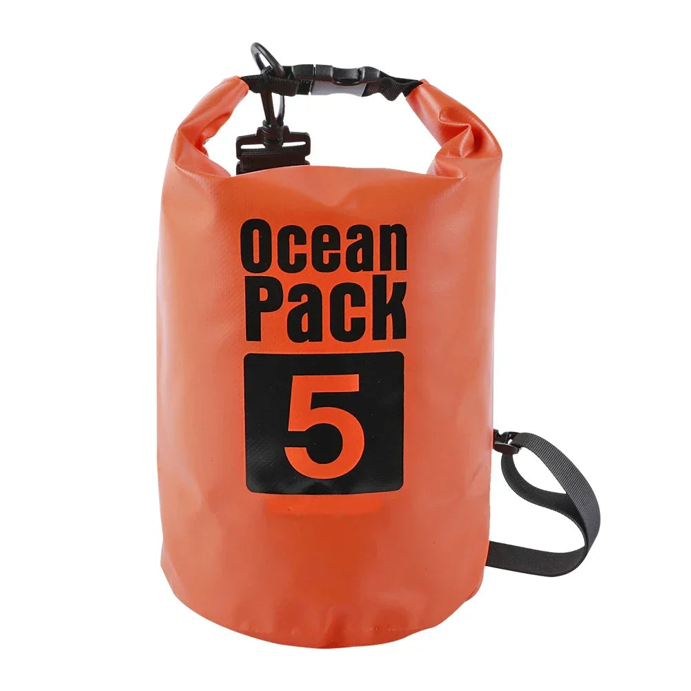 2L–10L Waterproof Dry Bag – Floating Sack for Swimming, Boating, River Trekking & Outdoor Sports