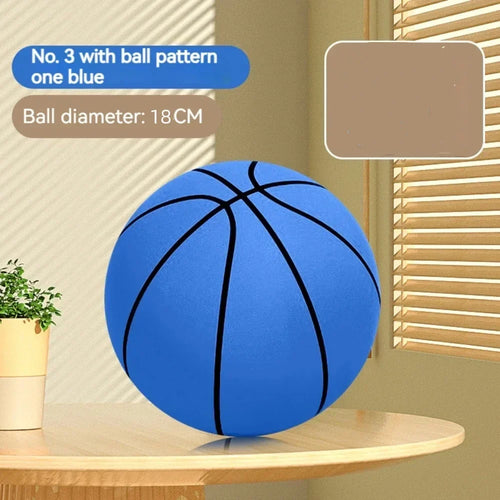 Foam Basketball – Silent Mute Ball for Kids Indoor Play, Safe Soft Squeezable Toy