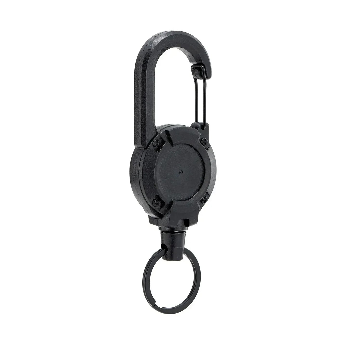 1/2/4pcs Extendable Retractable Holders Keychain Badge Reels Heavy Duty Clip With Carabiner Key Chain For Men Outdoor Bags