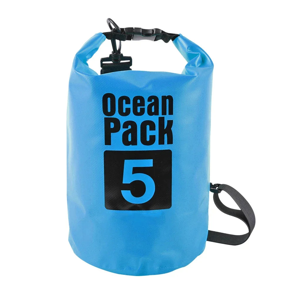 2L–10L Waterproof Dry Bag – Floating Sack for Swimming, Boating, River Trekking & Outdoor Sports